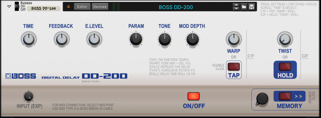 BOSS DD-200 midi editor | Gear Page