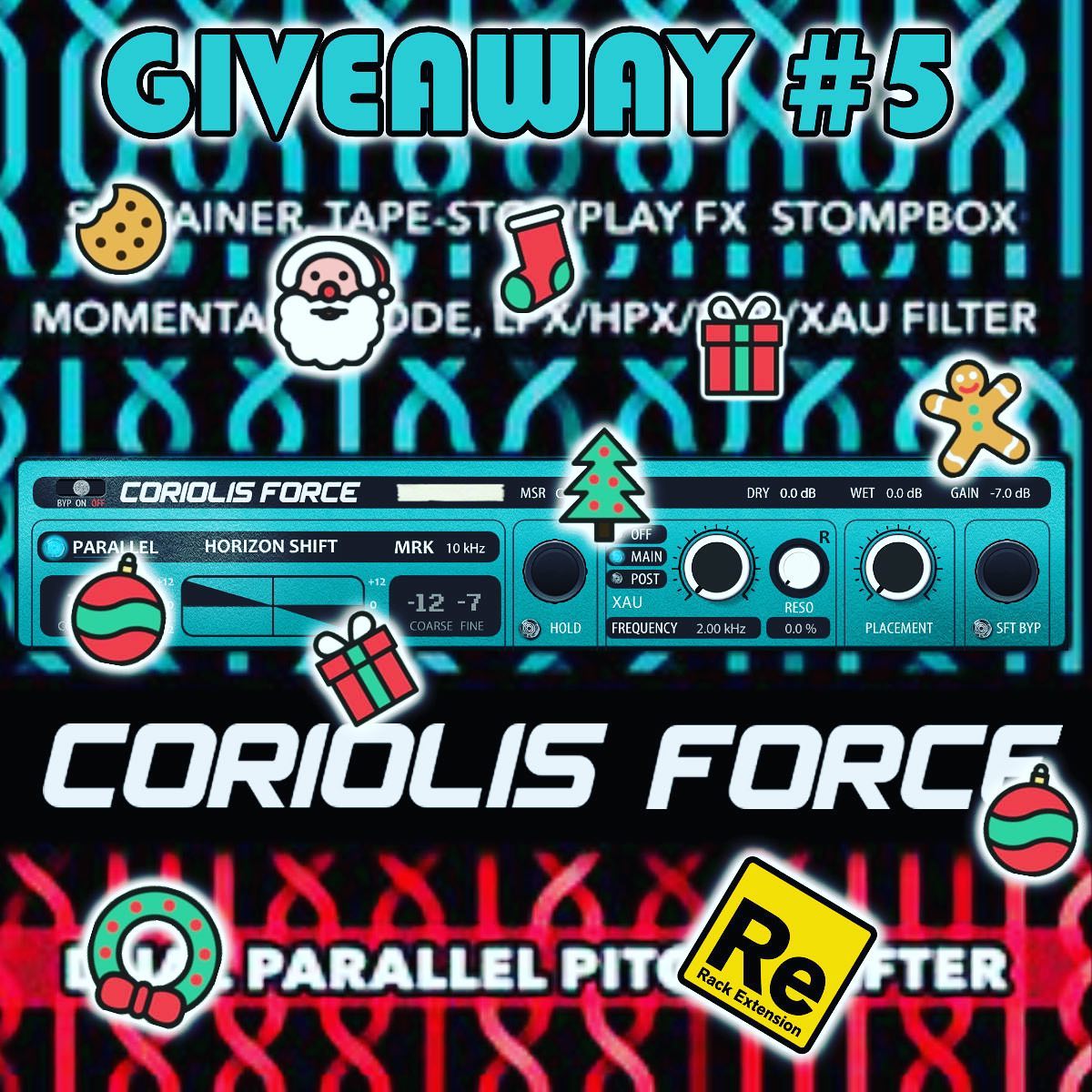 Win "CORIOLIS FORCE" Creative Pitch Shifter (RackExtension).
Just entering the Giveaway from #Turn2on, you have all chances to win in everyday Giveaways up to 31 December
Win #RackExtension #CoriolisForce for #Reason by Reason Studios
#Giveaways #gift 
https://turn2on.com/giveaway/xmas-giveaway-5/