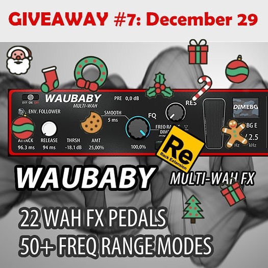 Win WAUBABY, modern flexible Wah with the biggest collection of hardware pedals. Just enter our GIVEAWAY #7.

https://turn2on.com/giveaway/xmas-giveaway-7/

#rackextension #rackextensions for #reason by Reason Studios
#reasonrack #giveaway #effect #fx #audio #win #FREE
#waubaby #wahwah